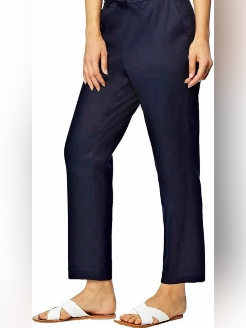 NWT Linen Pants 32° Cool Dark Indigo (M)